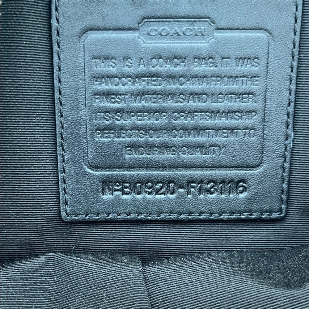 Coach Signature Monogram Shoulder Bag in Black & White Y2K - Picture 3 of 9